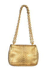 Tom Ford Gold Python Chain Shoulder Bag