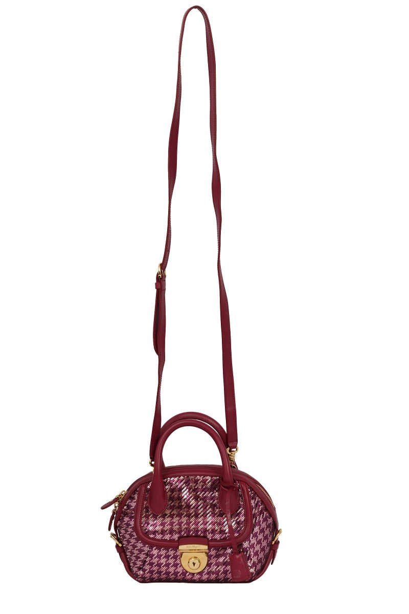 Salvatore Ferragamo Mini Sequined Fiamma Bag