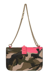Valentino Garavani Medium Glam Lock Rockstud Camo Flap Bag