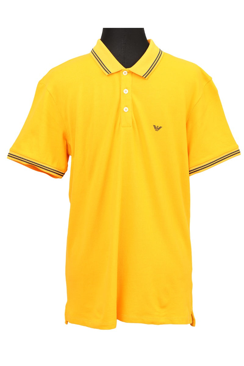 Emporio Armani Size L Yellow Polo Shirt