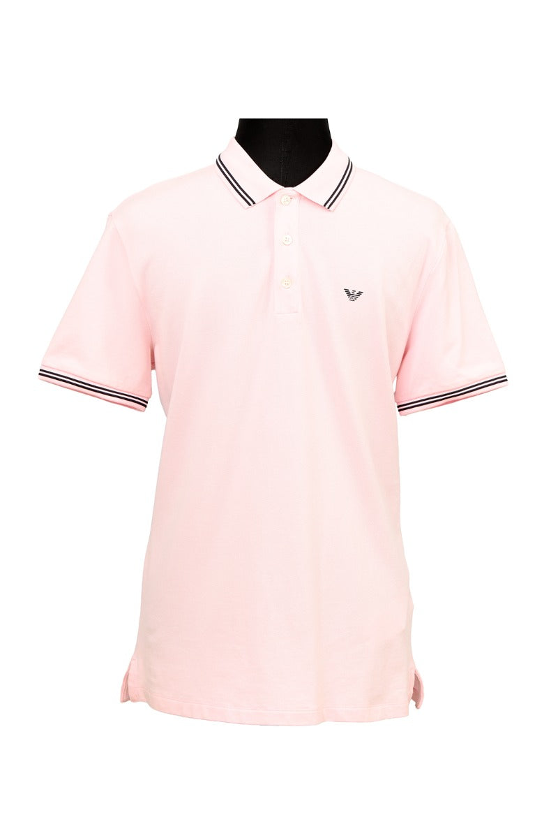 Emporio Armani Size L Pink Polo Shirt