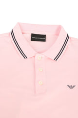 Emporio Armani Size L Pink Polo Shirt