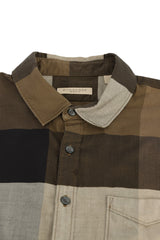 Burberry Size-Large Brown Check Shirt