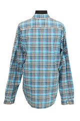 Burberrysize- Large Polo Blue Nova Check Shirt