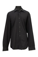 Burberry Size Large Polo Dark Blue Nova Check Shirt