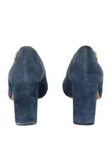 Tory Burch Size Us 7 | EU 37 Blue Block Heels