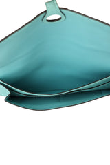 Hermes Dogon Due Blue Clutch