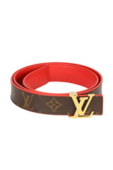 Louis Vuittonsize 85 Cm | 34 Inches Brown Reversible Belt