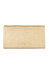 Jimmy Choo Cayla Glitter Gold Clutch Bag
