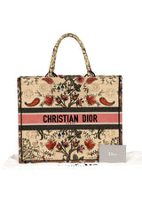 Christan Dior Large Floral Embrioderybook Tote