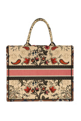 Christan Dior Large Floral Embrioderybook Tote