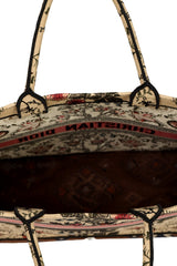 Christan Dior Large Floral Embrioderybook Tote