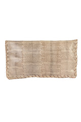 Bottega Veneta Beige Snakeskin Clutch