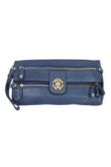 Roberto Cavalli Diva Blue Clutch
