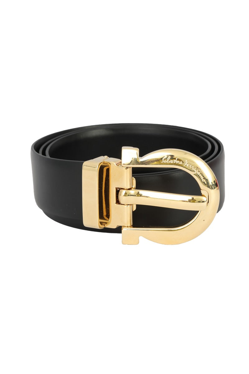 Salvatore Ferragamo Size -95Cm Gancini Buckle Belt