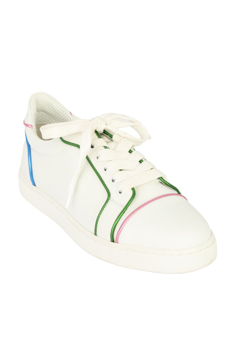Christian Louboutin Size EU-36 White Vieira Orlato Leather Sneakers