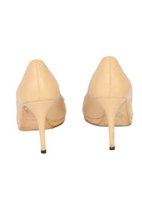 Gucci Size EU-38 ½ Horsebit Leather Open Toe Pumps