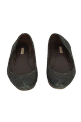 Bottega Venta Size EU-38 Black Intercciato Ballet Flats