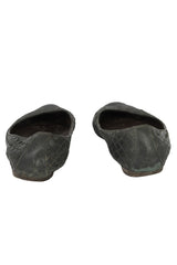 Bottega Venta Size EU-38 Black Intercciato Ballet Flats