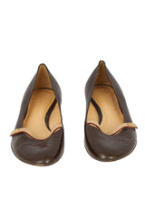 Louis Vuitton Size EU-39 Brown Patent Leather Flats