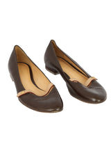 Louis Vuitton Size EU-39 Brown Patent Leather Flats