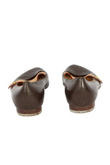 Louis Vuitton Size EU-39 Brown Patent Leather Flats