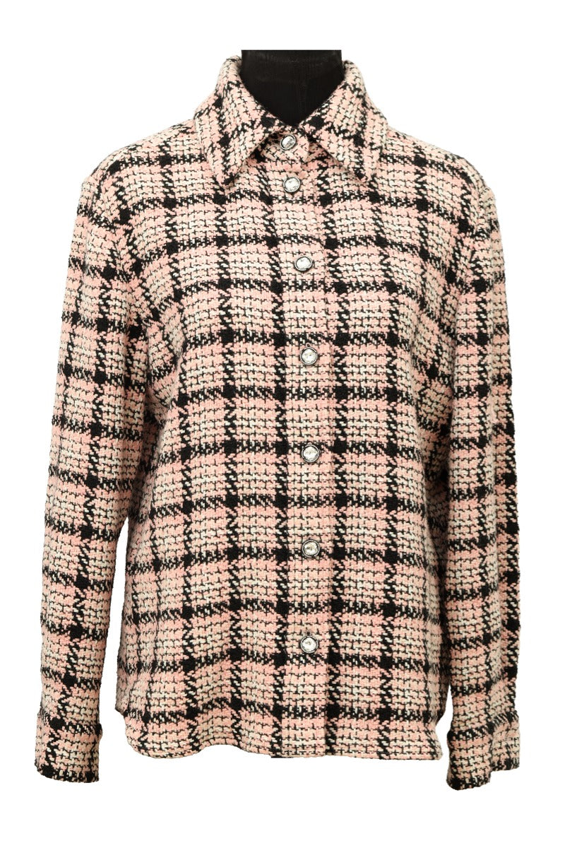 Chanel Size-38 Pink Tweed Shacket