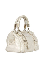 Gianni Versace Metallic Snap Out Of It Boston Bags