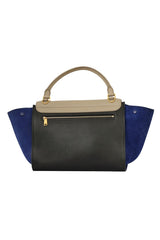 Celine Tri Color Leather And Suede Medium Trapeze Bag