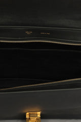 Celine Tri Color Leather And Suede Medium Trapeze Bag