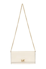Michael Kors Leather Mott Clutch On Chain Bag