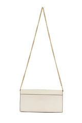 Michael Kors Leather Mott Clutch On Chain Bag