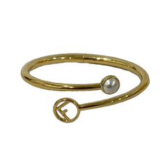 Fendi Size L Golden Pearl Bracelet