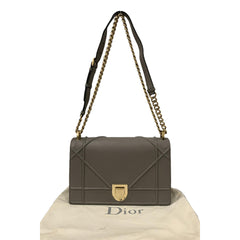 Christian Dior Diorama Gray Medium Shoulder Bag