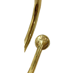 Fendi Size L Golden Pearl Bracelet
