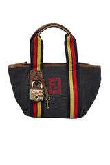 Fendi Denim Canvas Mini Tote Bag 