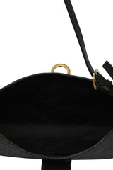 Salvatore Ferragamo Gancini Embossed Leather Shoulder Bag 