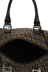 Fendi Zucca Brown Bowling Bag 