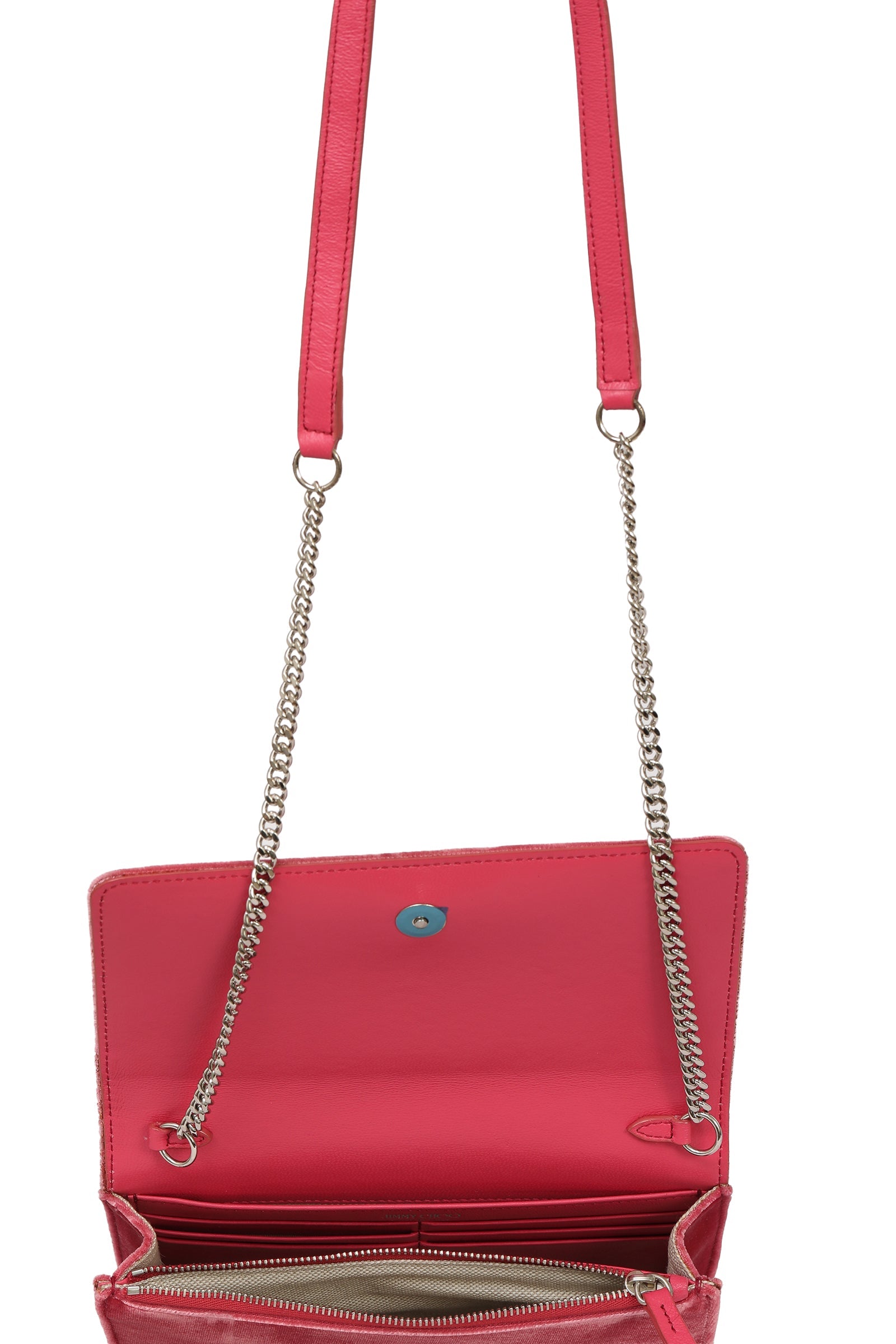 Jimmy Choo Velvet Palace Clutch Sling Bag 