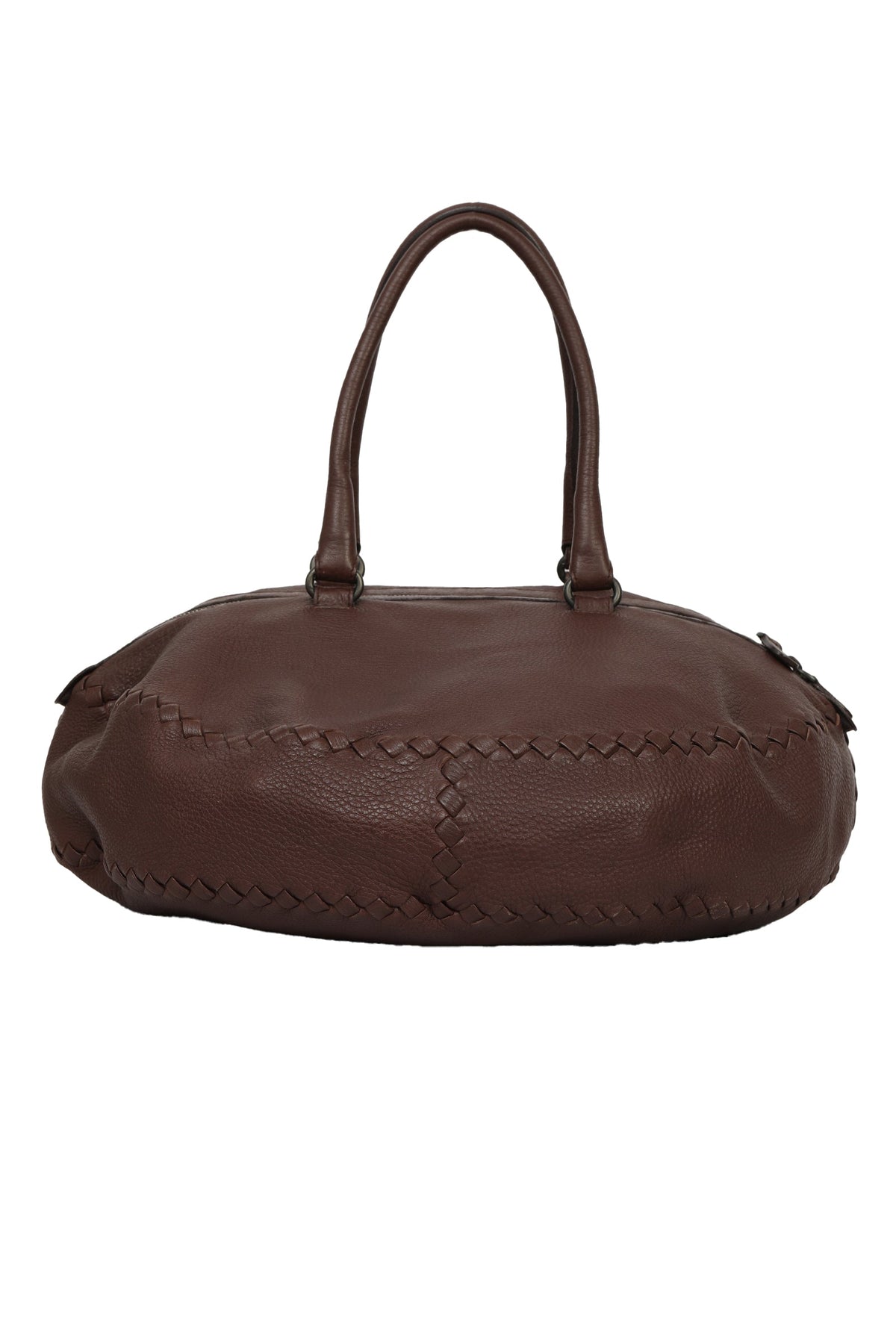 Bottega Veneta Cervo With Intrecciato Bowling Bag 