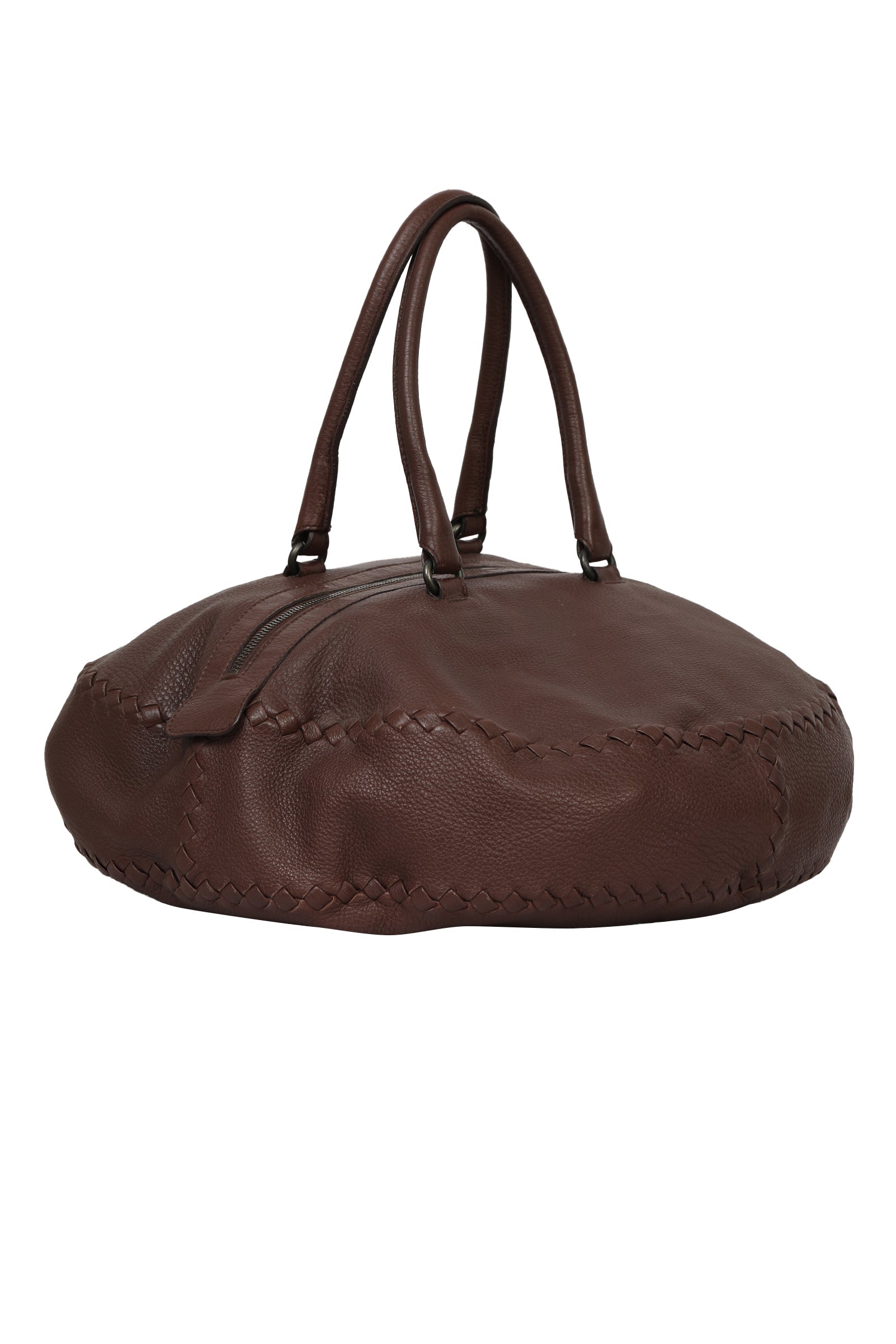 Bottega Veneta Cervo With Intrecciato Bowling Bag 