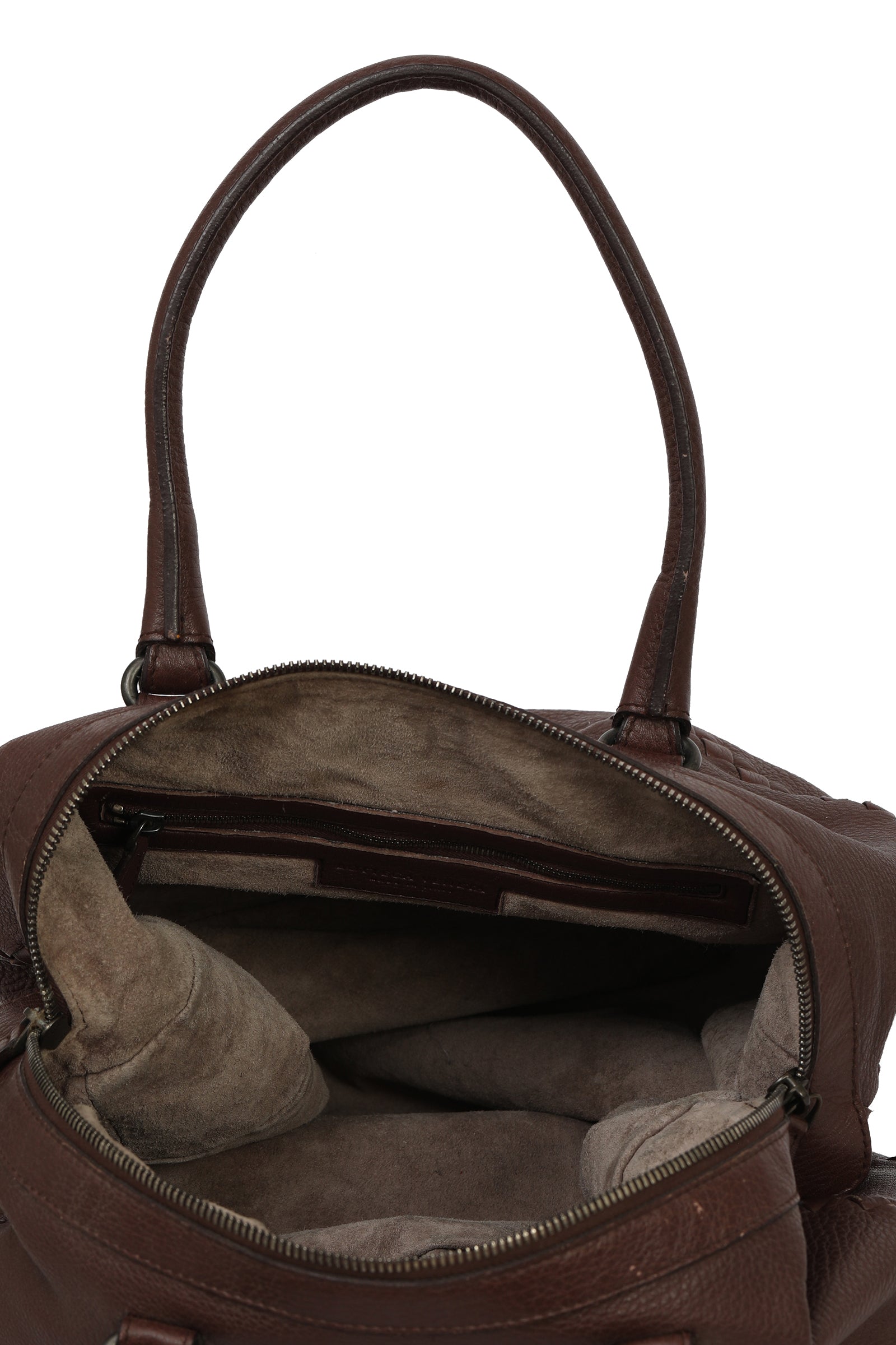 Bottega Veneta Cervo With Intrecciato Bowling Bag 