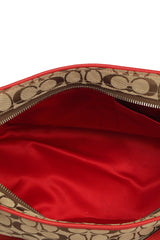 Coach Monogram Red Tote Bag 