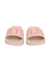 Valentino Garvani EU 40 Vltn Logo Pink Sliders 