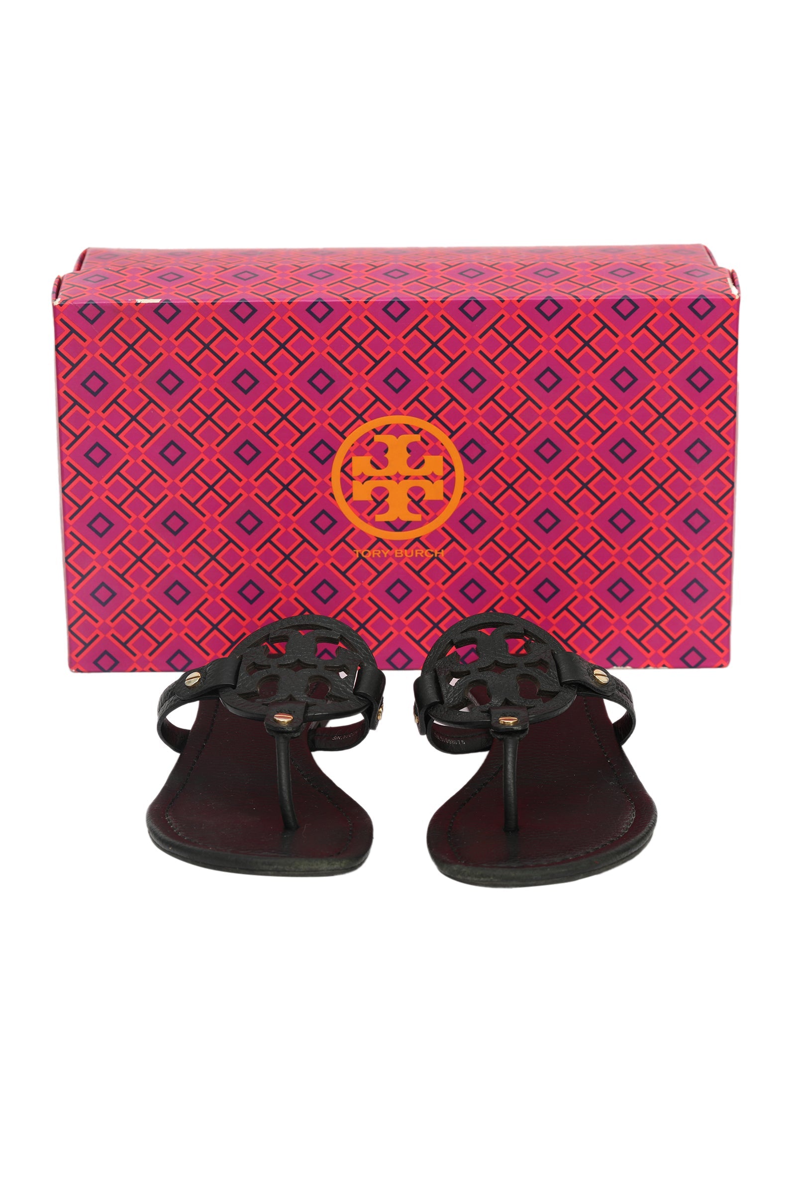 Tory Burch EU 37 Miller Open Toe Flats 