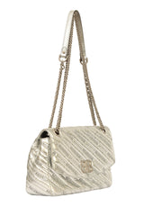 Balenciaga Bb Chain Round Silver Quilted Bag 