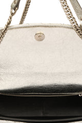 Balenciaga Bb Chain Round Silver Quilted Bag 