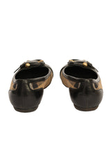 Burberry EU 36 Nova Checks Buckle Detail Ballet Flats 