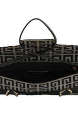 Givenchy Signature Canvas And Leather Flap Baguette Shoulder Bag 