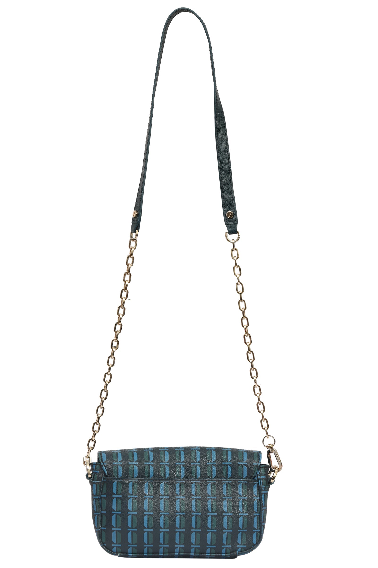 Tory Burch Blue Evening Chain Sling Bag 